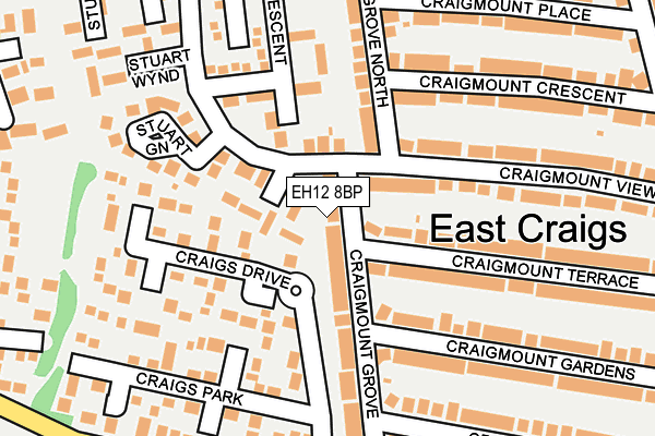 EH12 8BP map - OS OpenMap – Local (Ordnance Survey)