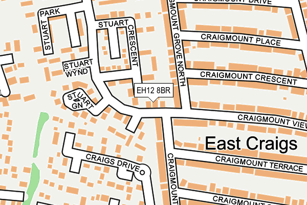 EH12 8BR map - OS OpenMap – Local (Ordnance Survey)