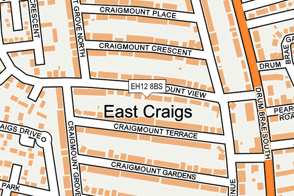 EH12 8BS map - OS OpenMap – Local (Ordnance Survey)