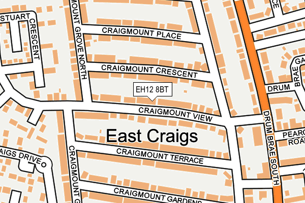 EH12 8BT map - OS OpenMap – Local (Ordnance Survey)