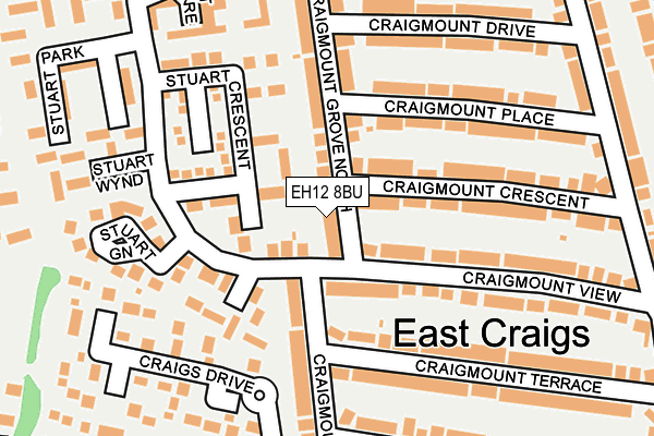 EH12 8BU map - OS OpenMap – Local (Ordnance Survey)