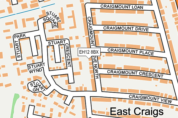 EH12 8BX map - OS OpenMap – Local (Ordnance Survey)