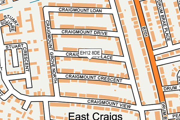 EH12 8DE map - OS OpenMap – Local (Ordnance Survey)