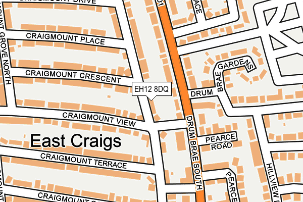 EH12 8DQ map - OS OpenMap – Local (Ordnance Survey)