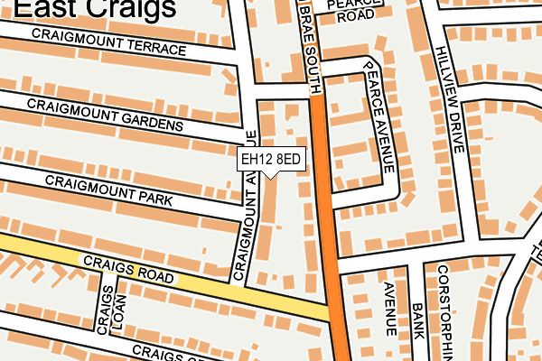 EH12 8ED map - OS OpenMap – Local (Ordnance Survey)