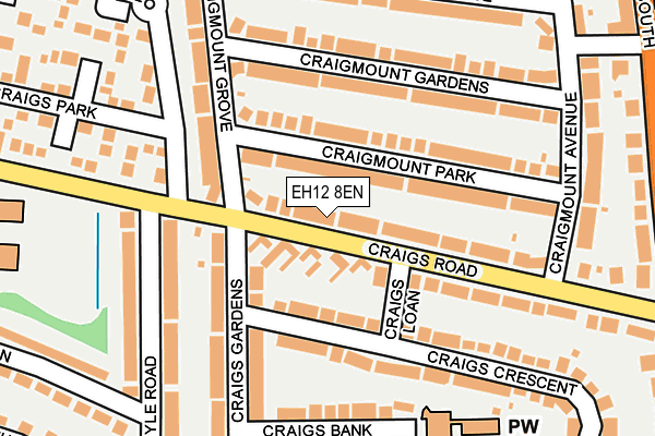 EH12 8EN map - OS OpenMap – Local (Ordnance Survey)