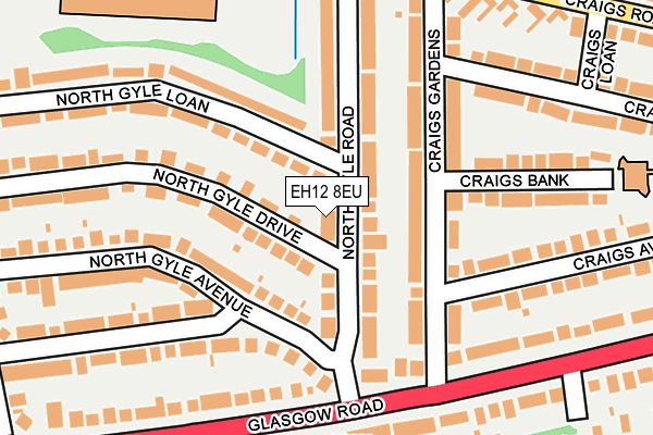 EH12 8EU map - OS OpenMap – Local (Ordnance Survey)