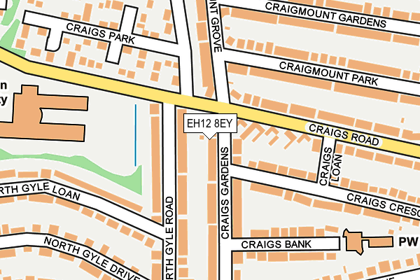 EH12 8EY map - OS OpenMap – Local (Ordnance Survey)
