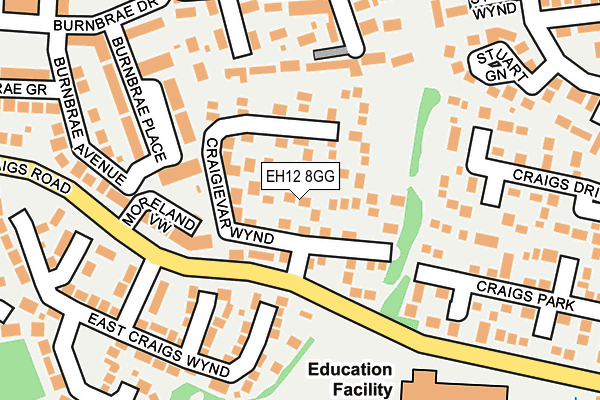 EH12 8GG map - OS OpenMap – Local (Ordnance Survey)