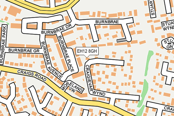 EH12 8GH map - OS OpenMap – Local (Ordnance Survey)