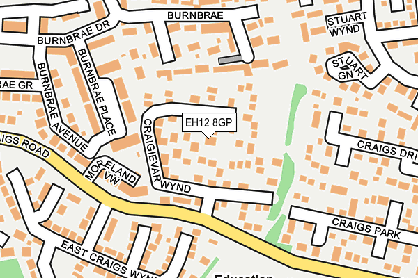 EH12 8GP map - OS OpenMap – Local (Ordnance Survey)