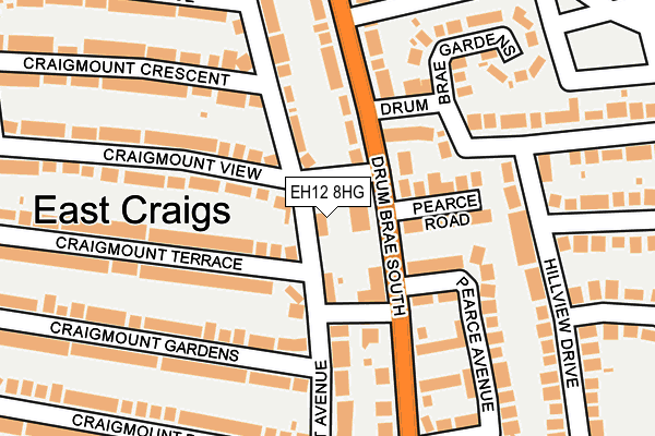 EH12 8HG map - OS OpenMap – Local (Ordnance Survey)