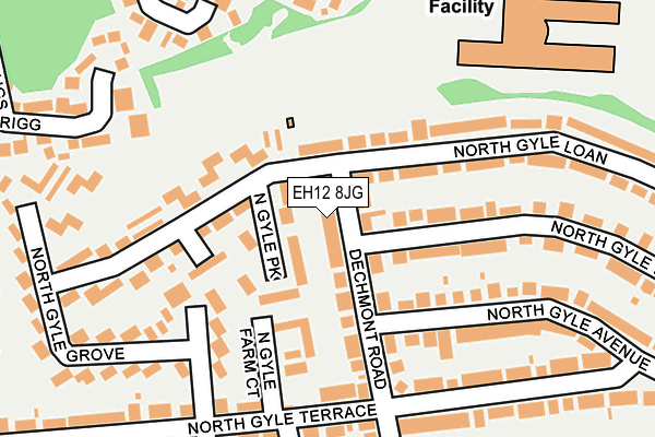 EH12 8JG map - OS OpenMap – Local (Ordnance Survey)