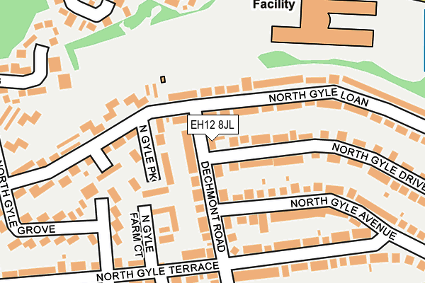 EH12 8JL map - OS OpenMap – Local (Ordnance Survey)