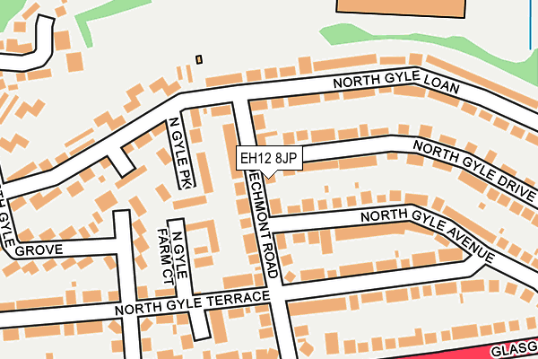 EH12 8JP map - OS OpenMap – Local (Ordnance Survey)