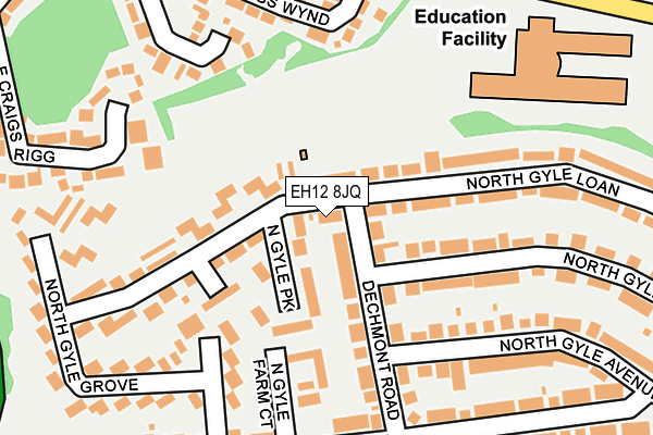 EH12 8JQ map - OS OpenMap – Local (Ordnance Survey)