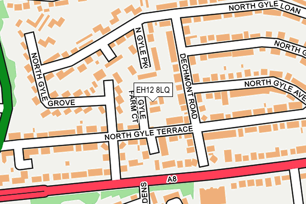 EH12 8LQ map - OS OpenMap – Local (Ordnance Survey)