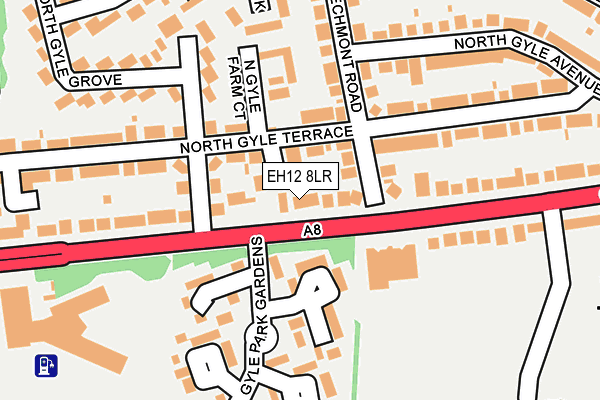 EH12 8LR map - OS OpenMap – Local (Ordnance Survey)