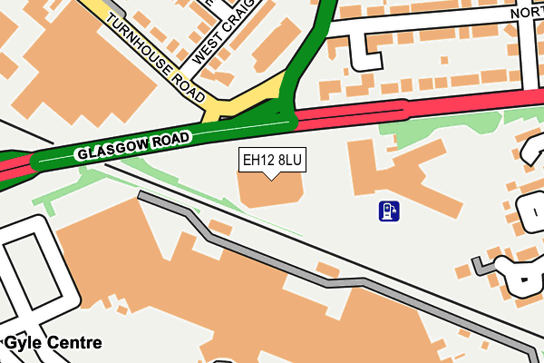 EH12 8LU map - OS OpenMap – Local (Ordnance Survey)