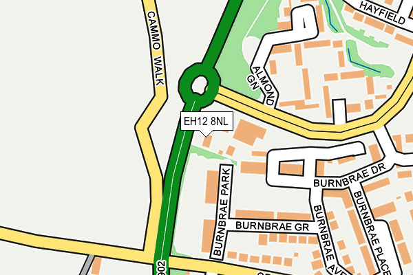 EH12 8NL map - OS OpenMap – Local (Ordnance Survey)