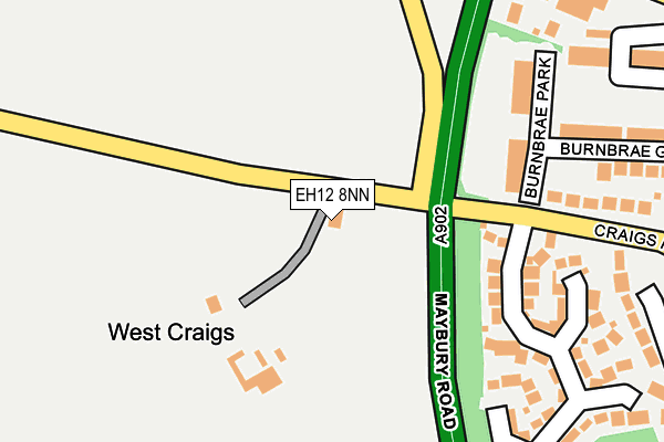 EH12 8NN map - OS OpenMap – Local (Ordnance Survey)