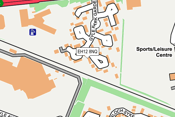 EH12 8NQ map - OS OpenMap – Local (Ordnance Survey)