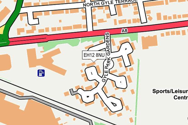 EH12 8NU map - OS OpenMap – Local (Ordnance Survey)