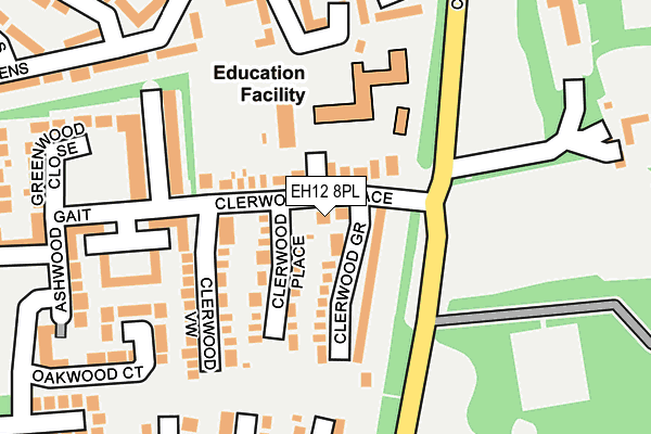 EH12 8PL map - OS OpenMap – Local (Ordnance Survey)