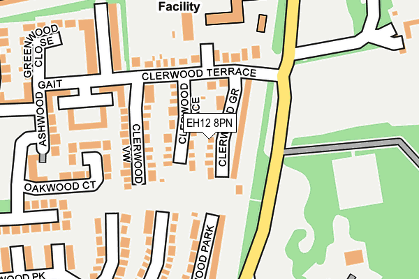 EH12 8PN map - OS OpenMap – Local (Ordnance Survey)