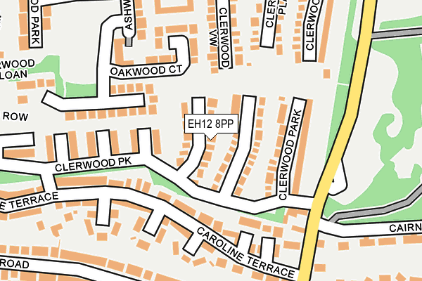 EH12 8PP map - OS OpenMap – Local (Ordnance Survey)