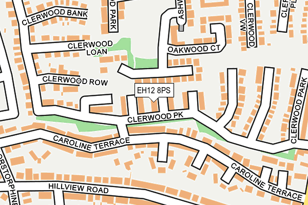 EH12 8PS map - OS OpenMap – Local (Ordnance Survey)