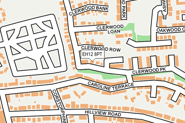 EH12 8PT map - OS OpenMap – Local (Ordnance Survey)