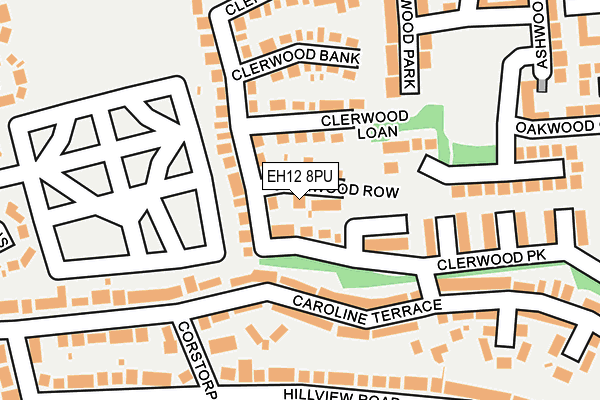 EH12 8PU map - OS OpenMap – Local (Ordnance Survey)