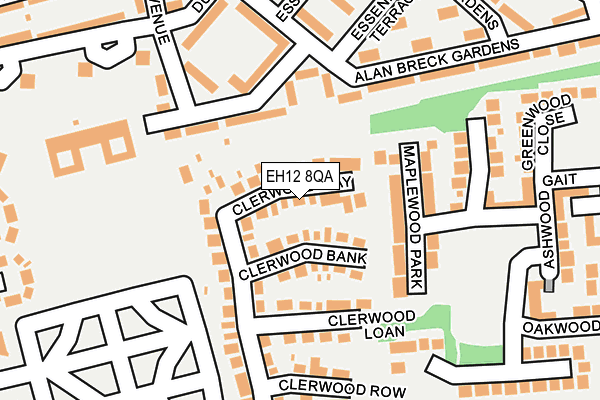 EH12 8QA map - OS OpenMap – Local (Ordnance Survey)