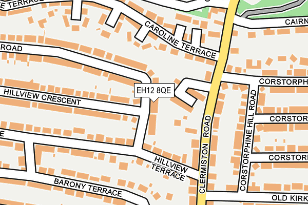 EH12 8QE map - OS OpenMap – Local (Ordnance Survey)