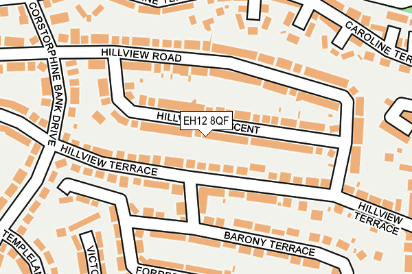 EH12 8QF map - OS OpenMap – Local (Ordnance Survey)