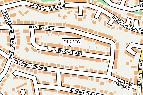 EH12 8QG map - OS OpenMap – Local (Ordnance Survey)