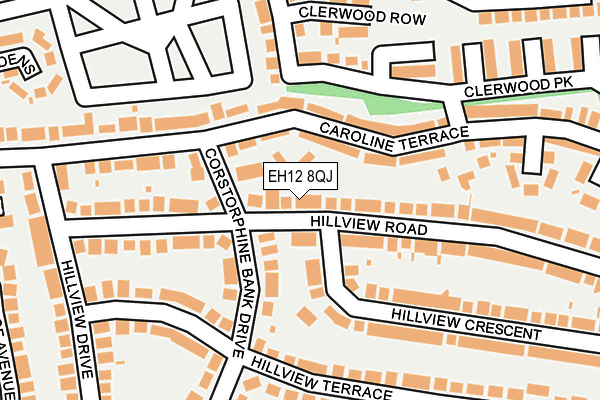 EH12 8QJ map - OS OpenMap – Local (Ordnance Survey)