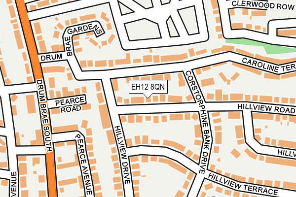 EH12 8QN map - OS OpenMap – Local (Ordnance Survey)