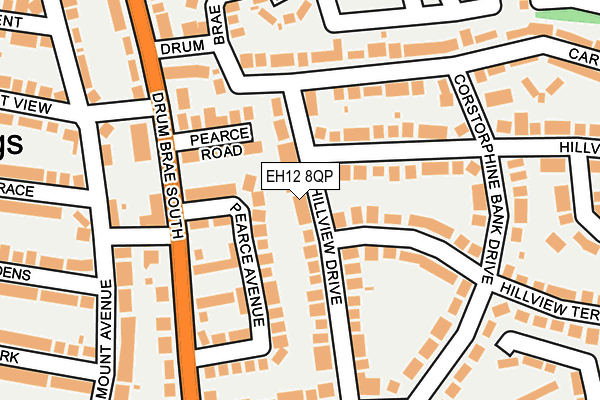 EH12 8QP map - OS OpenMap – Local (Ordnance Survey)