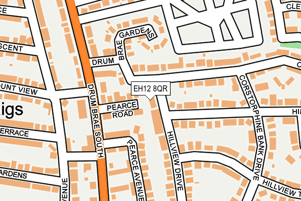 EH12 8QR map - OS OpenMap – Local (Ordnance Survey)