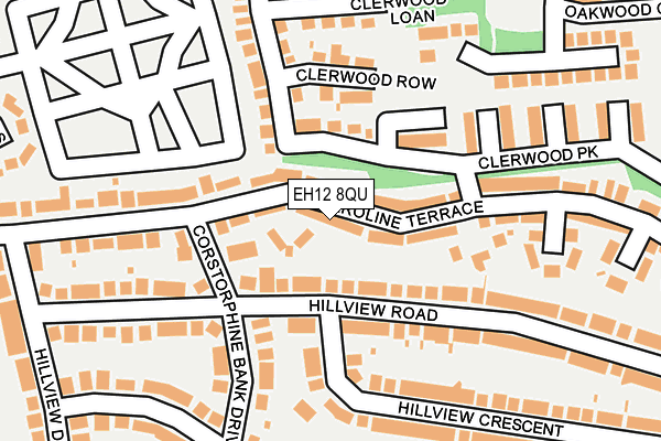 EH12 8QU map - OS OpenMap – Local (Ordnance Survey)