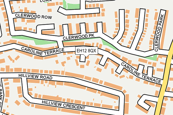 EH12 8QX map - OS OpenMap – Local (Ordnance Survey)