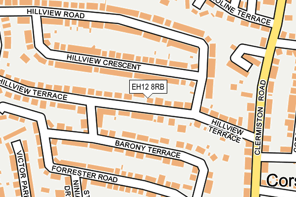 EH12 8RB map - OS OpenMap – Local (Ordnance Survey)