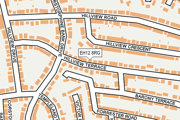 EH12 8RG map - OS OpenMap – Local (Ordnance Survey)