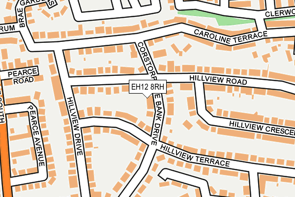 EH12 8RH map - OS OpenMap – Local (Ordnance Survey)