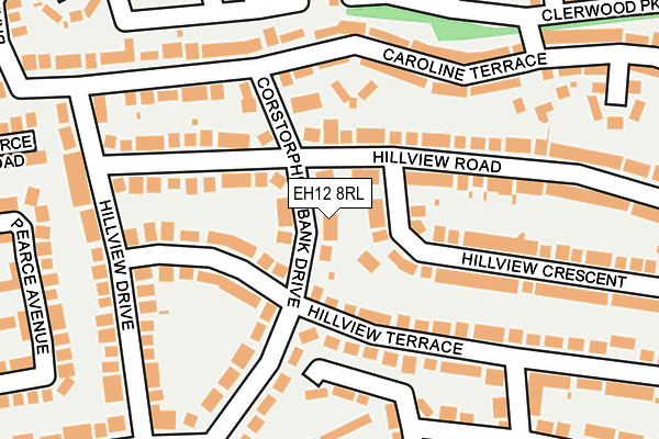 EH12 8RL map - OS OpenMap – Local (Ordnance Survey)