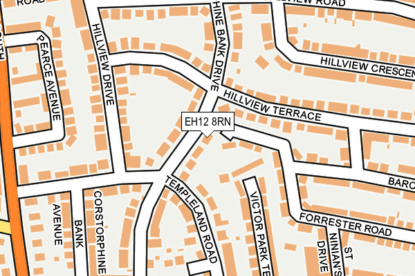 EH12 8RN map - OS OpenMap – Local (Ordnance Survey)