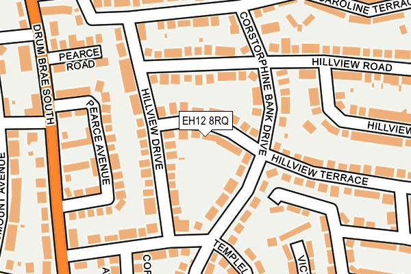 EH12 8RQ map - OS OpenMap – Local (Ordnance Survey)