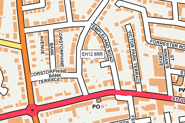 EH12 8RR map - OS OpenMap – Local (Ordnance Survey)